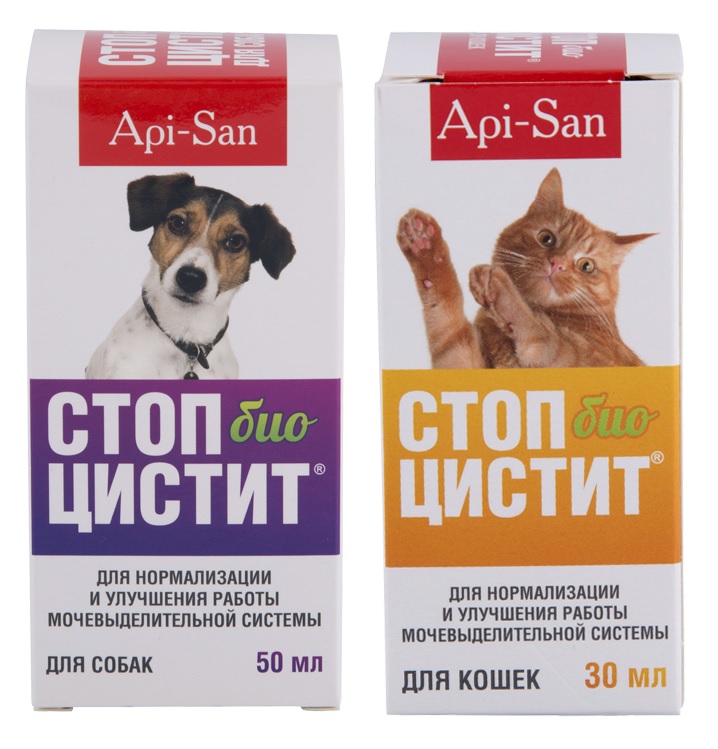Апи-Сан Стоп-Цистит Био суспензия для собак и кошек, в ассортименте, Api-San