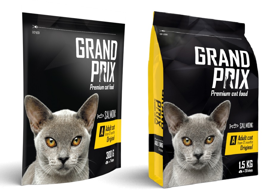Гранд Прикс Корм сухой Original для кошек, Лосось/Рис, в ассортименте, Grand Prix