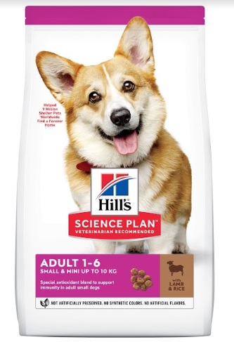 Хиллс Корм Science Plan Small/Mini для взрослых собак мелких и миниатюрных пород, Ягненок, в ассортименте, Hills 