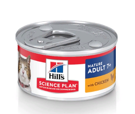 Хиллс Консервы Science Plan для кошек старше 7 лет, Курица, 82 г, Hills