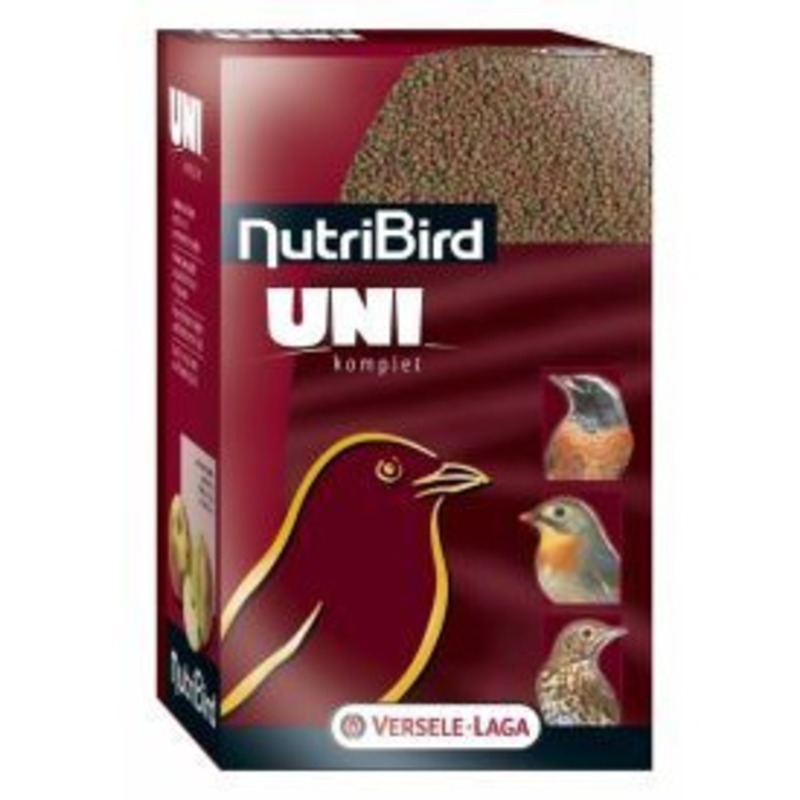 Верселе Лага Корм NutriBird Uni komplet гранулированный для мелких насекомоядных и фруктоядных птиц, 1 кг, Versele-Laga