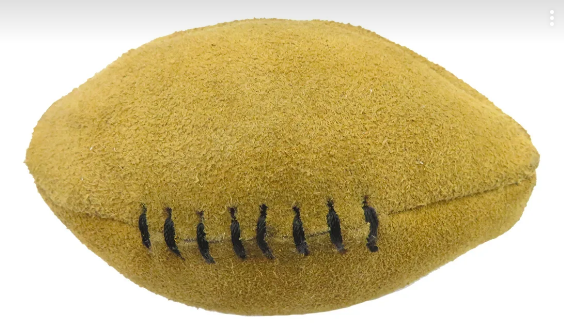 Анкур Игрушка Buffalo Мяч регби для собак, 10*6 см, кожа буйвола, Ankur