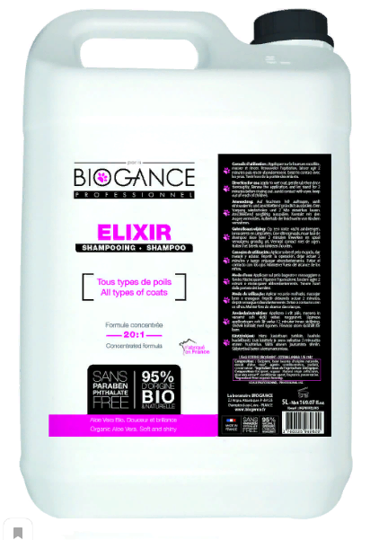 Биоганс Шампунь универсальный концентрированный Biogance Elixir Pro для собак и кошек, 5 л, Biogance