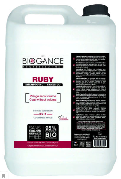 Биоганс Шампунь текстурный концентрированный Biogance Ruby Texturising Shampoo для собак и кошек, 5 л, Biogance