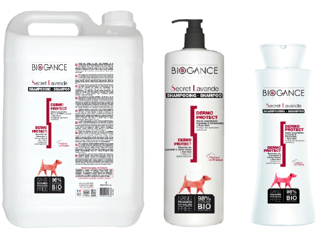 Биоганс Натуральный био-шампунь Biogance Secret Lavender для бережной защиты кожи от неблагоприятных воздействий, для собак, в ассортименте, Biogance