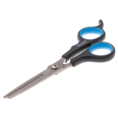 ДеЛайт Ножницы для стрижки филировочные односторонние, со смещенными кольцами, длина 17,5 см, полотно 6 см, DeLIGHT