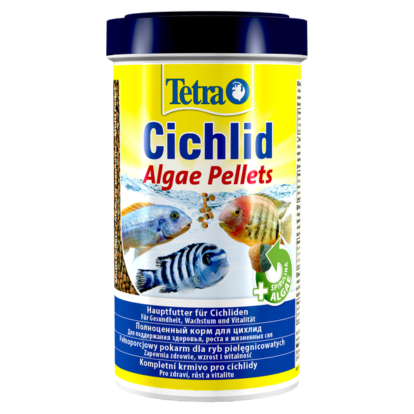 Тетра Корм Cichlid Algae растительный для всех цихлид, шарики, 500 мл, Tetra