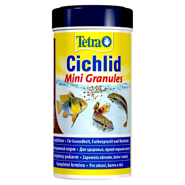 Тетра Корм Cichlid Mini Granules для маленьких и карликовых цихлид, гранулы, 250 мл, Tetra