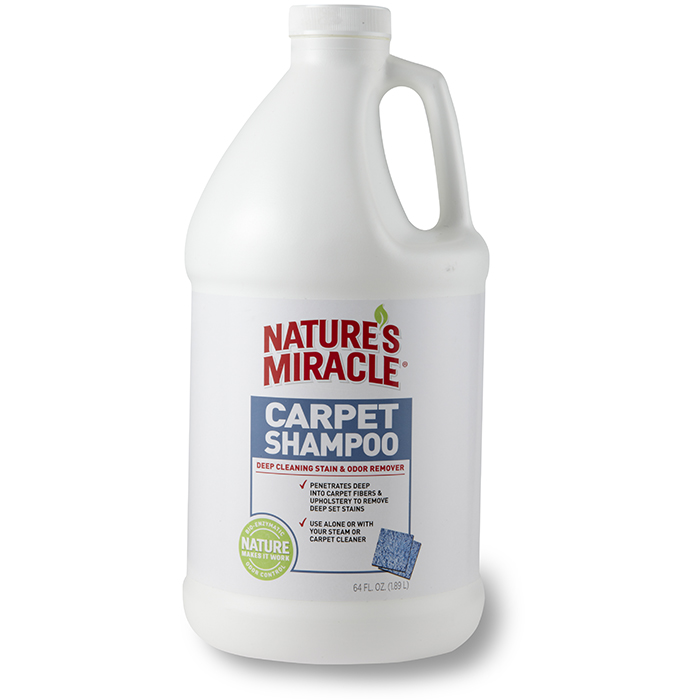 8in1 Моющее средство для ковров и мягкой мебели с нейтрализаторами аллергенов Deep Cleaning Carpet Shampoo Stain Odor Allergen Remover, 1,8 л, Natures Miracle
