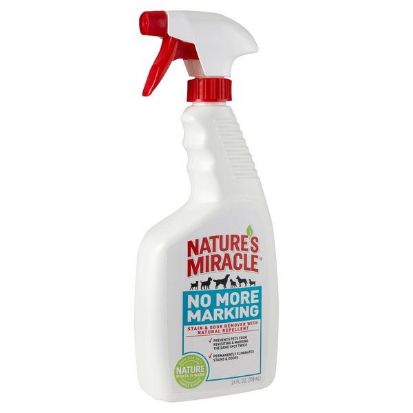 8in1 Спрей No More Marking Stain Odor Remover уничтожитель пятен и запахов против повторных меток, 710 мл, Natures Miracle