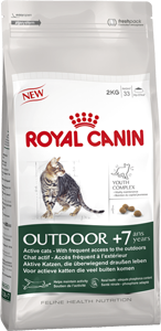 Корм Роял Канин сухой для кошек старше 7 лет, имеющих доступ на улицу Outdoor +7, 4 весовки, Royal Canin