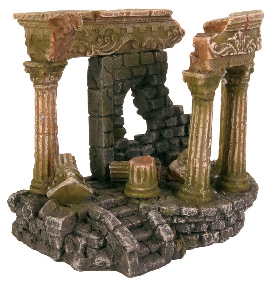 Трикси Декорация "Римские колонны", 13 см, полиэфирная смола, Trixie 