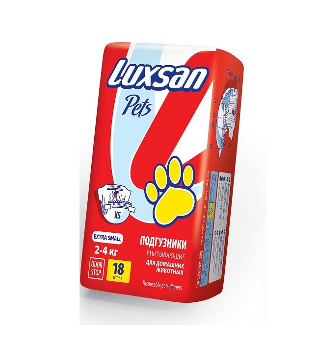 Люксан Подгузники для домашних животных Pets, в ассортименте, Luxsan 