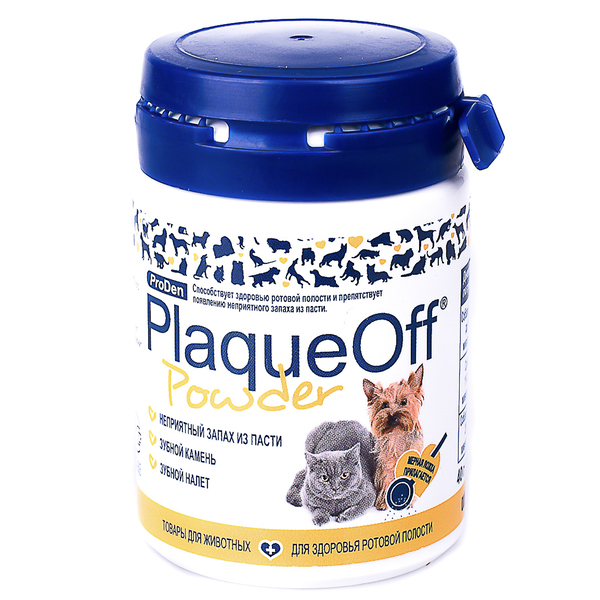 ProDen PlaqueOff Средство для профилактики и удаления зубного камня у собак и кошек, 2 весовки